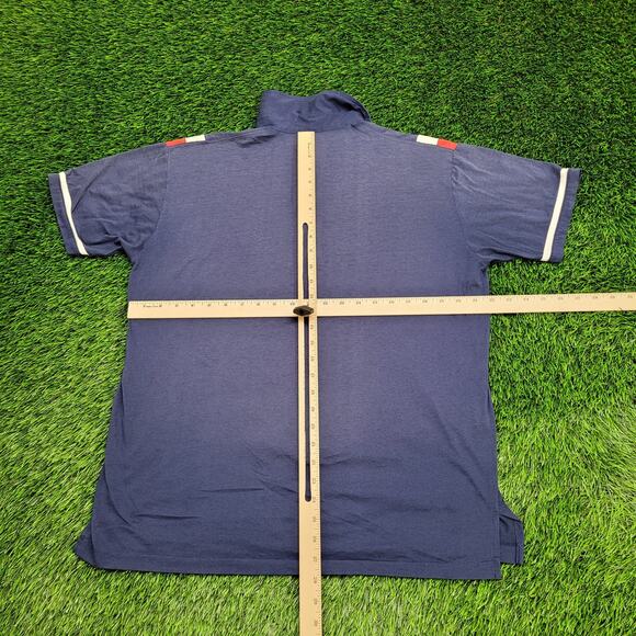 Vintage 90s Van-Heusen MOD Polo Shirt Large 22x28 Sun-Faded - Picture 6 of 16
